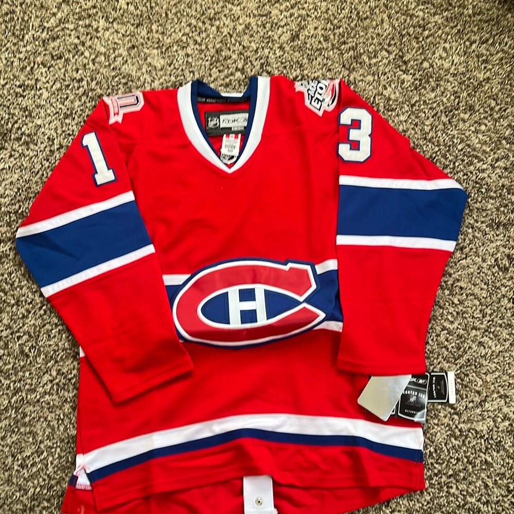 NHL Montreal Canadians Tanguay jersey with tags.